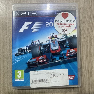 F1 2012 Formula 1 - Sony PS3 (PAL) Game Boxed