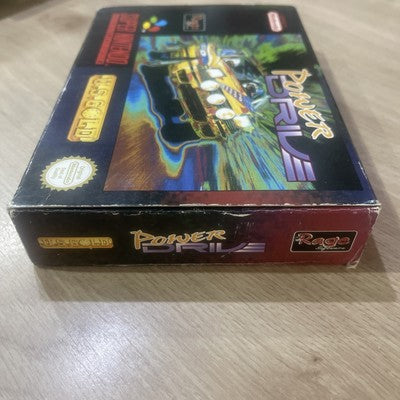 Power Drive - Rare Nintendo SNES (PAL) Game Boxed With Manual