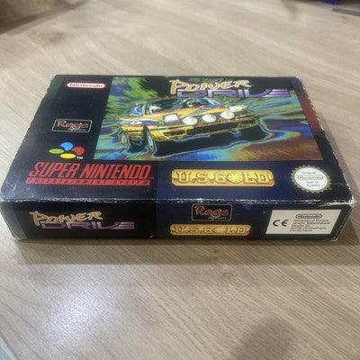 Power Drive - Rare Nintendo SNES (PAL) Game Boxed With Manual