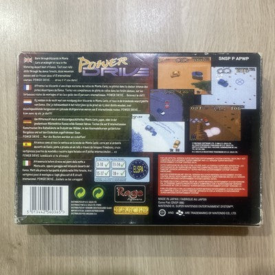Power Drive - Rare Nintendo SNES (PAL) Game Boxed With Manual