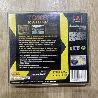 Tomb Raider 1 Original - Sony PS1 (PAL) Game Boxed Complete