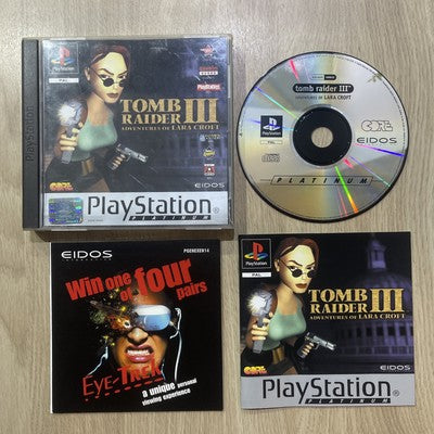 Tomb Raider 3 III - Sony PS1 (PAL) Game Boxed Complete