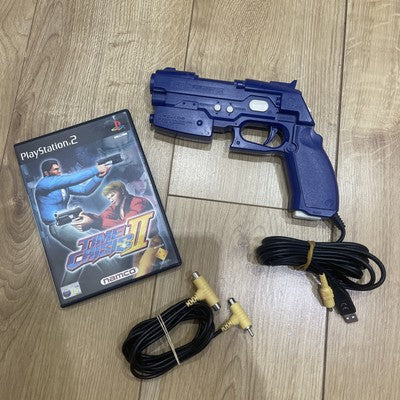 Time Crisis 2 Sony PS2 (PAL) Game + NAMCO NPC-106 Gun Controller