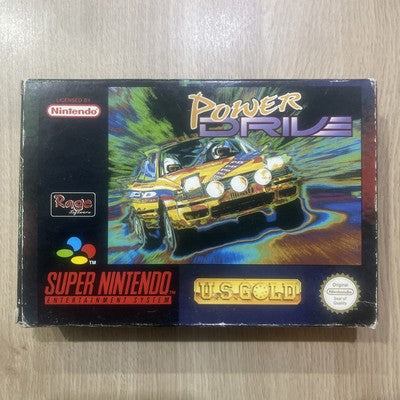 Power Drive - Rare Nintendo SNES (PAL) Game Boxed With Manual