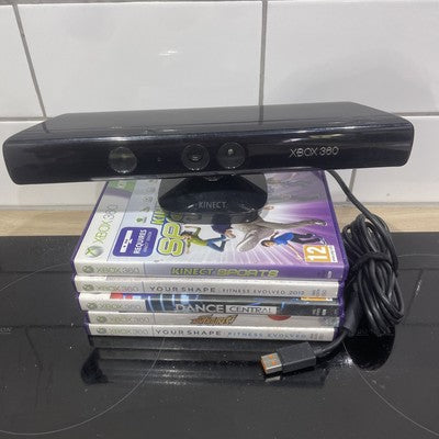 Xbox 360 Kinect Sensor + 5 Game Bundle