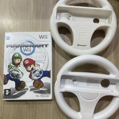 Mario Kart Wii Nintendo Wii (PAL) Game + 2 Wheels