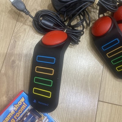 Buzz! The Music Quiz Sony PS2 (PAL) Game + 4 Buzzers