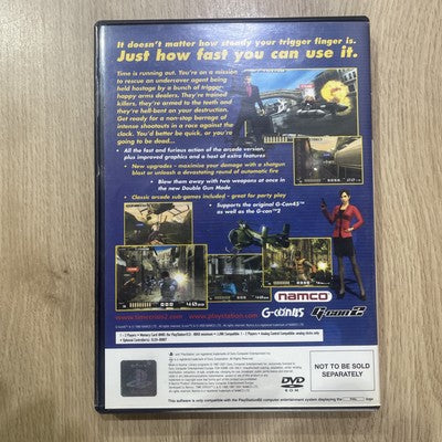 Time Crisis 2 Sony PS2 (PAL) Game + NAMCO NPC-106 Gun Controller