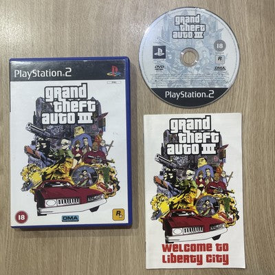 GTA 3 Grand Theft Auto III - Sony PS2 (PAL) Game Boxed PlayStation 2