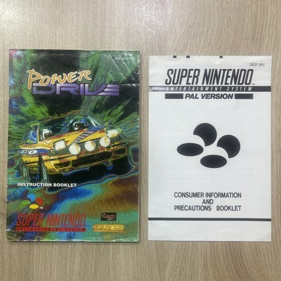 Power Drive - Rare Nintendo SNES (PAL) Game Boxed With Manual