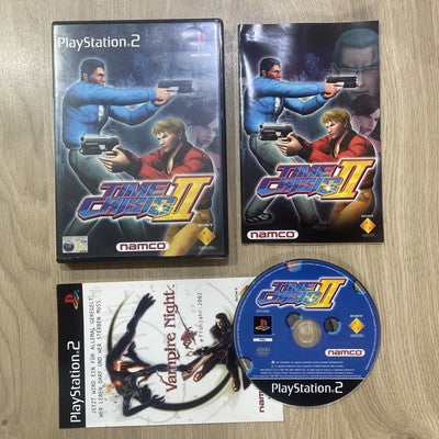 Time Crisis 2 Sony PS2 (PAL) Game + NAMCO NPC-106 Gun Controller