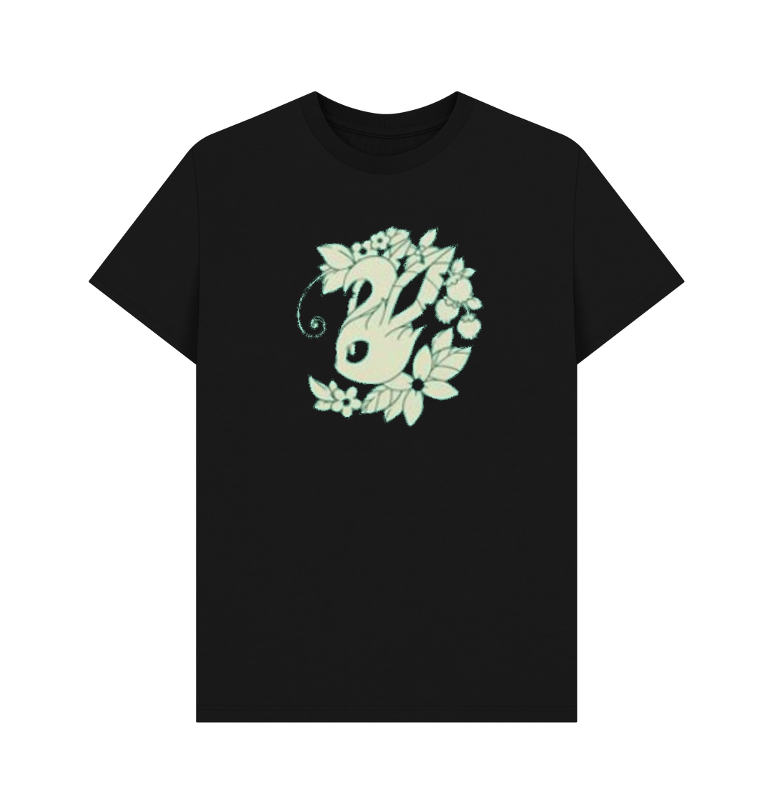 Black Printed T-shirt Front