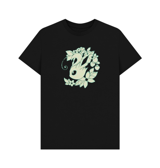 Black Printed T-shirt Front